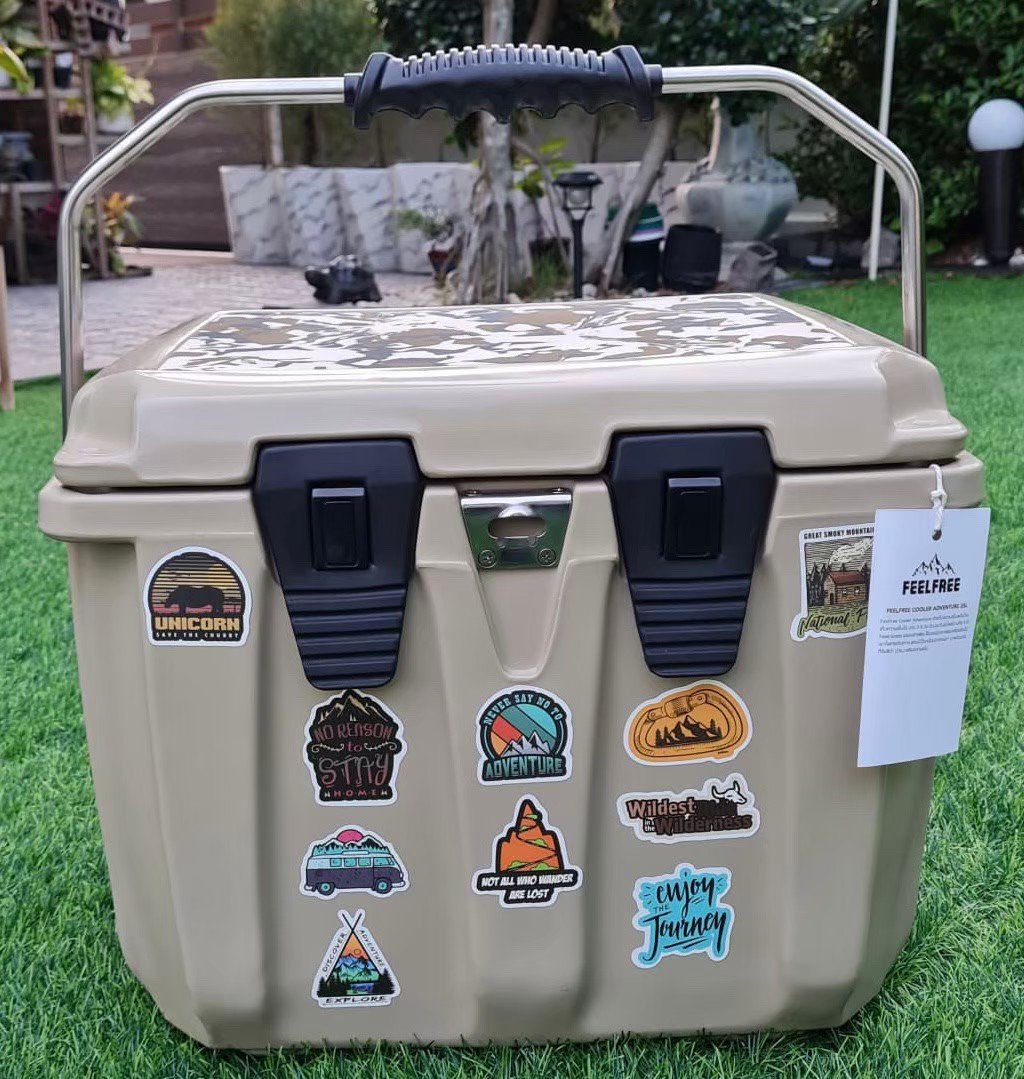 ถังน้ำแข็งเกรดพรีเมี่ยม FEELFREE ขนาด 25 ลิตร สี DESERT CAMO_3